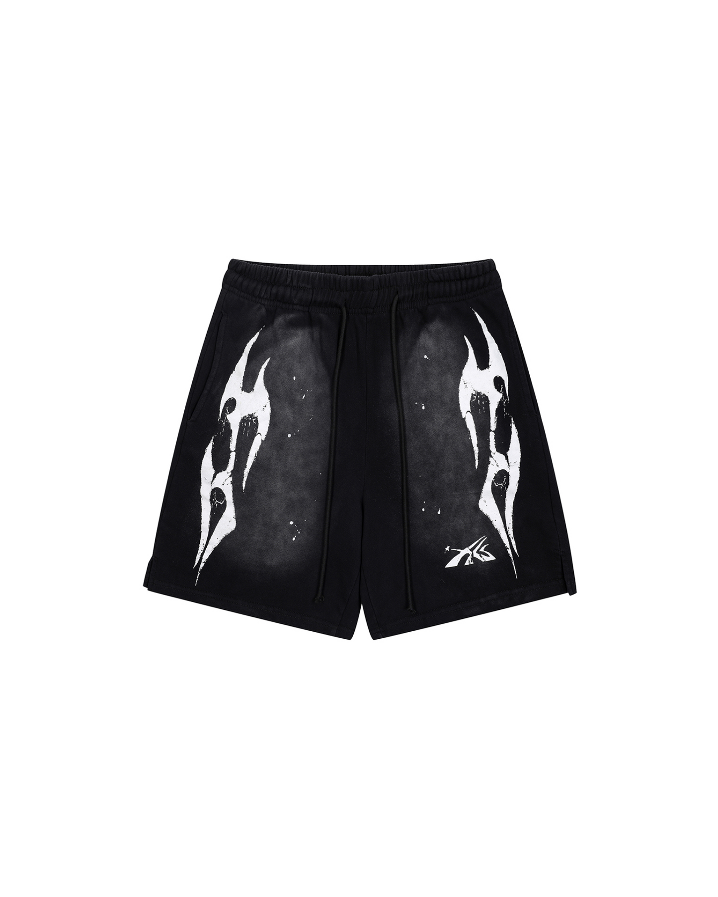 HELLSTAR FLAME SHORTS ‘BLACK’