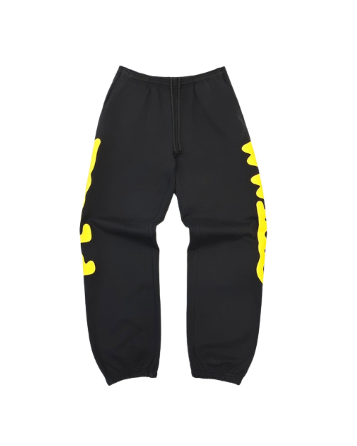SP5DER BELUGA SWEATPANTS 'BLACK/YELLOW’
