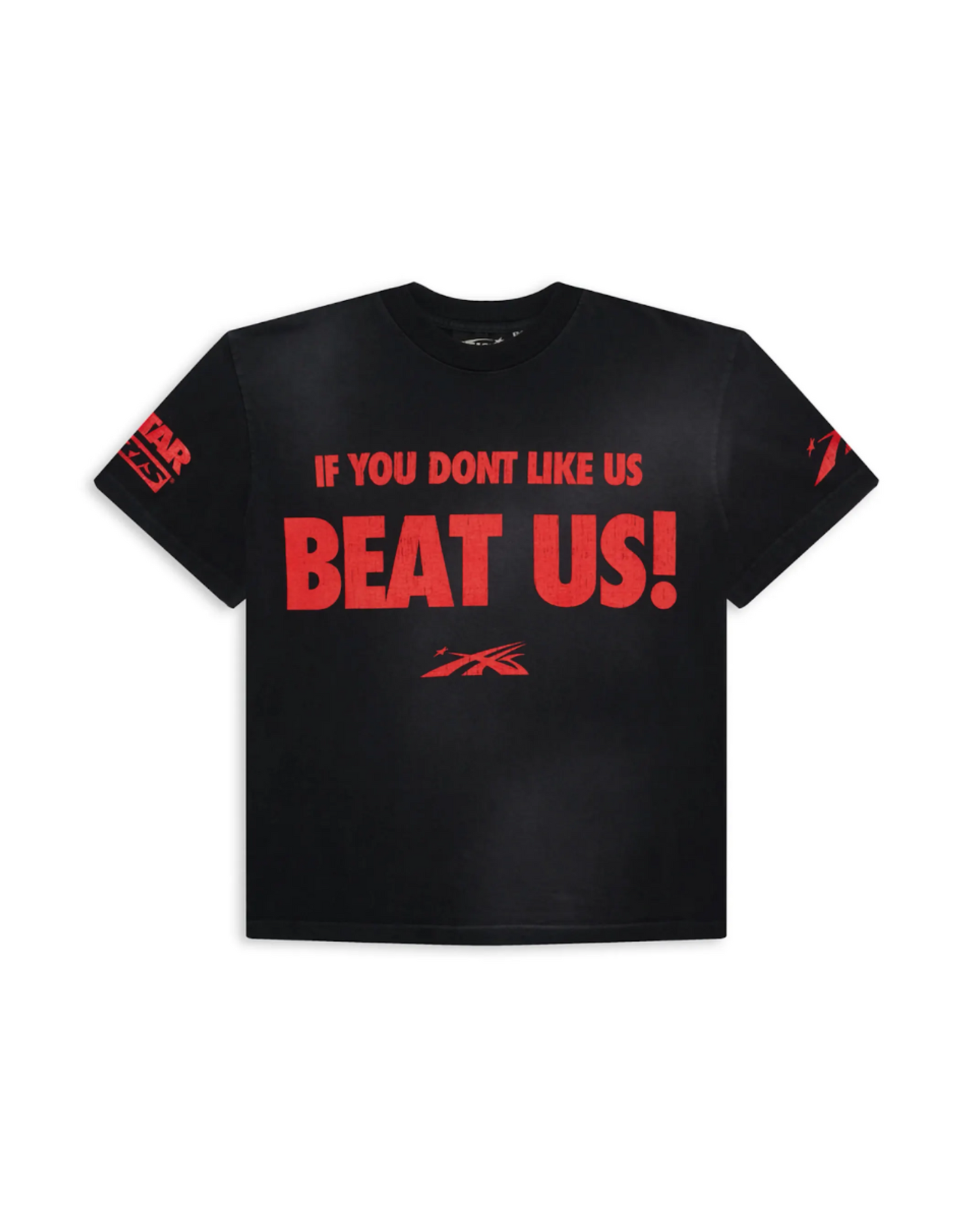 HELLSTAR BEAT US! TEE ‘BLACK/RED’