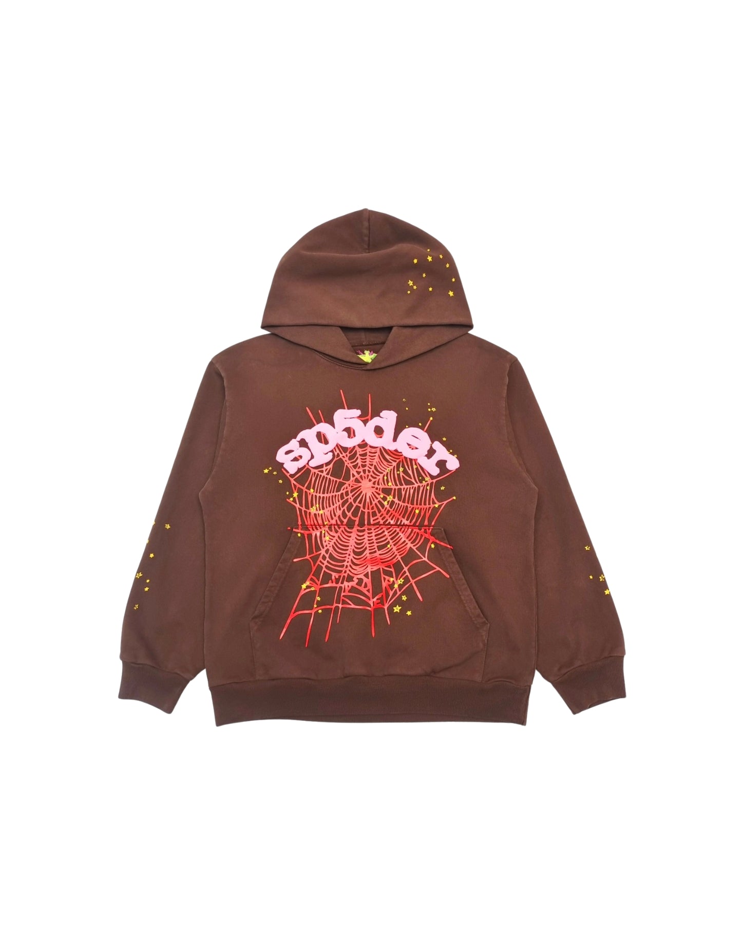 SP5DER WEB LOGO HOODIE ‘BROWN’